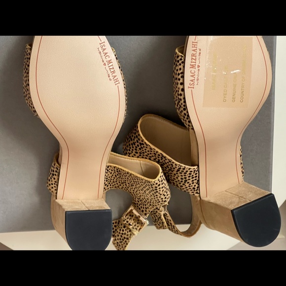 NWT Isaac Mizrahi x highline adjustable ankle strap, block heel sz 10 - Picture 5 of 14